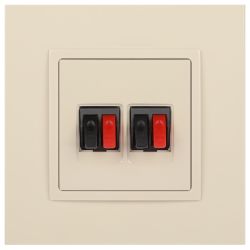 14-3112-02 ЭРА Розетка аудио двойная, IP20, Эра Elegance, сл.кость