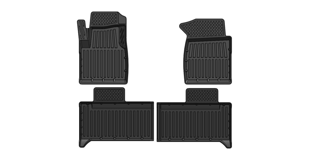 Коврики резиновые в салон 3D STANDART для Uaz Patriot (2013-) SRTK.UA.PAT.13G.01X12