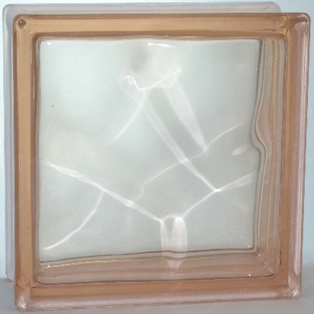 Купить Стеклоблок розовый окраска в массе Vitrablok  19x19x8