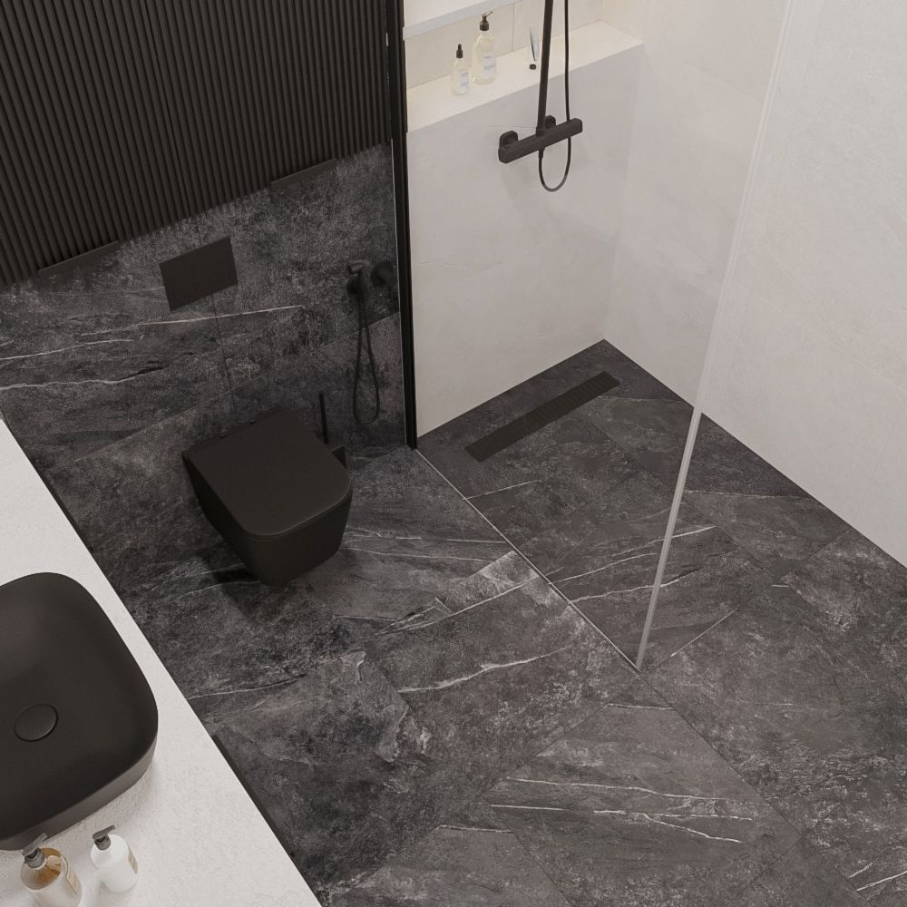 Керамогранит CULTO X-ROCK COAL 60*60 матовый, упаковка 1,44м2