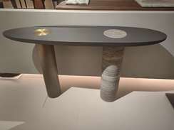 Консоль Enn 140х78 см, металл, мрамор