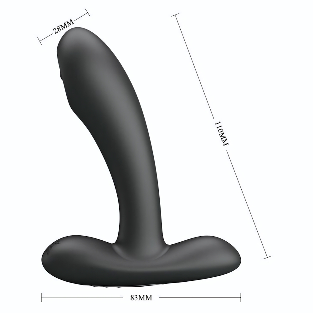 Черный массажер простаты с волновой стимуляцией Remington - 11 см. (Цвет: черный)