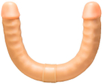 Фаллоимитатор сдвоенный телесный (Цвет: телесный)
