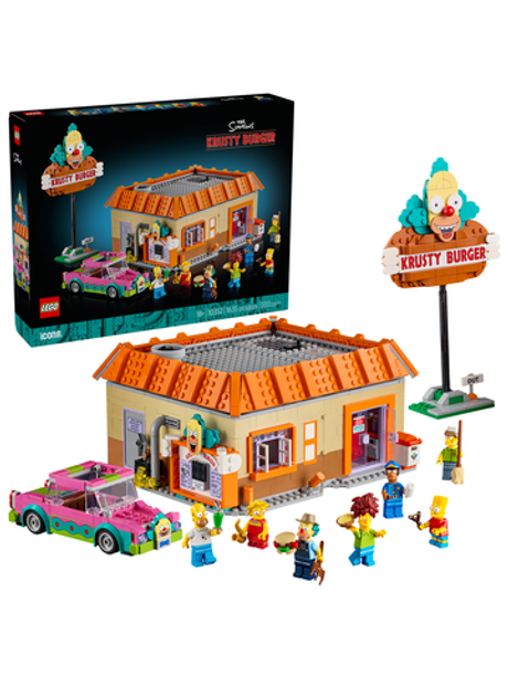 Конструктор Лего Иконс Симпсоны Красти Бургер 10352 | LEGO Icons Krusty Burger 10352 коллекционная модель 1635 дет 18+