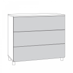 Эйп Комод 13.322 (Белый PE шагрень, Дуб Белый exclusive OW D4430)