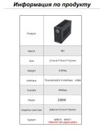 Внешний корпус для видеокарты Wikingoo M2-215-240W. EGPU. Thunderbolt 3/4.