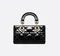 Сумка Dior Lady D-joy из лакированной кожи, черный