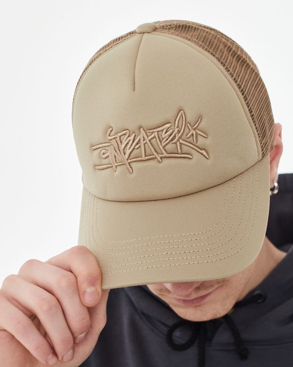 Кепка Trucker бежевая - фото 6