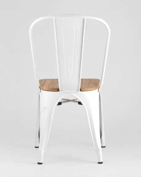 Стул TOLIX WOOD белый глянцевый