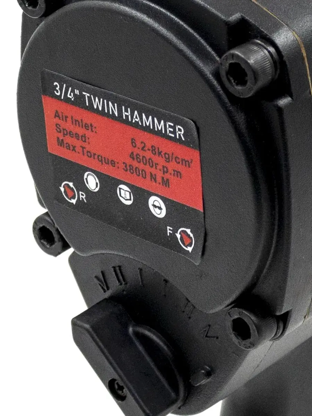 Ударный гайковёрт пневматический YAOTOBS BS-1111 — 3800 Н·м, квадрат 3/4"