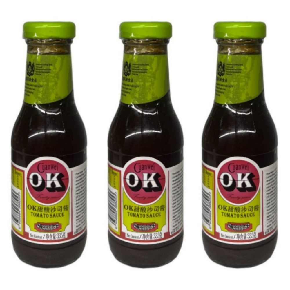 Соус томатный Guanwei OK 335 г, 3 шт