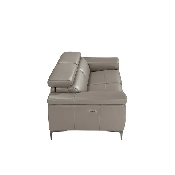 Трехместный диван с реклайнером Angel Cerda 5320-3P, серая кожа