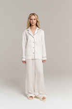 Пижамная блуза с кантом из тенселя