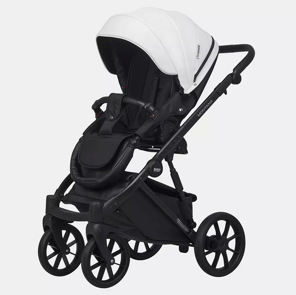 Детская коляска Riko Basic Montana Ecco 3 в 1 32 White-Light Silver