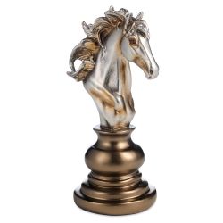 ФИГУРКА ДЕКОРАТИВНАЯ "ШАХМАТНАЯ ФИГУРА КОНЬ" 10,5*8,5*20 СМ