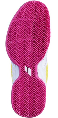 Женские Кроссовки теннисные Babolat Propulse Fury Clay Women - white/sulphur spring