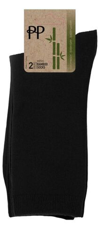 Набор из 2 пар мужских носков из бамбука (Размер: 40-44) (Цвет: черный)