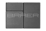 Тротуарная плитка Braer Старый город Ландхаус, Серый, 80 мм