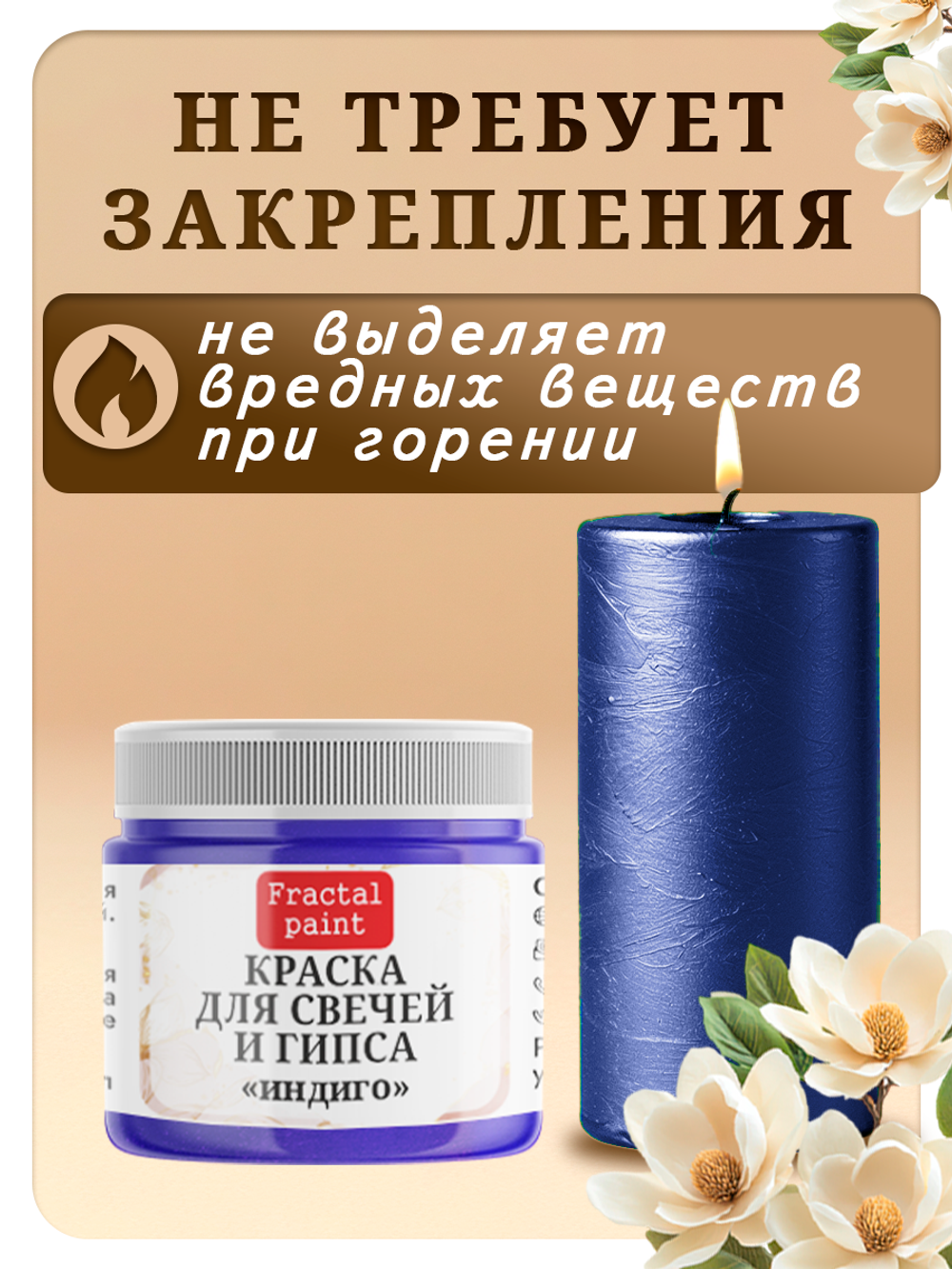 Краска для свечей и гипса «Индиго»