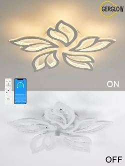GERGLOW Люстра потолочная светодиодная с пультом,130 Вт