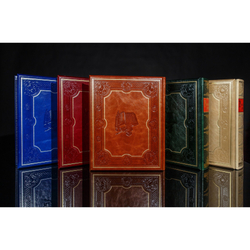 Семейная родословная книга "Манускрипт", натуральная кожа (гранат)