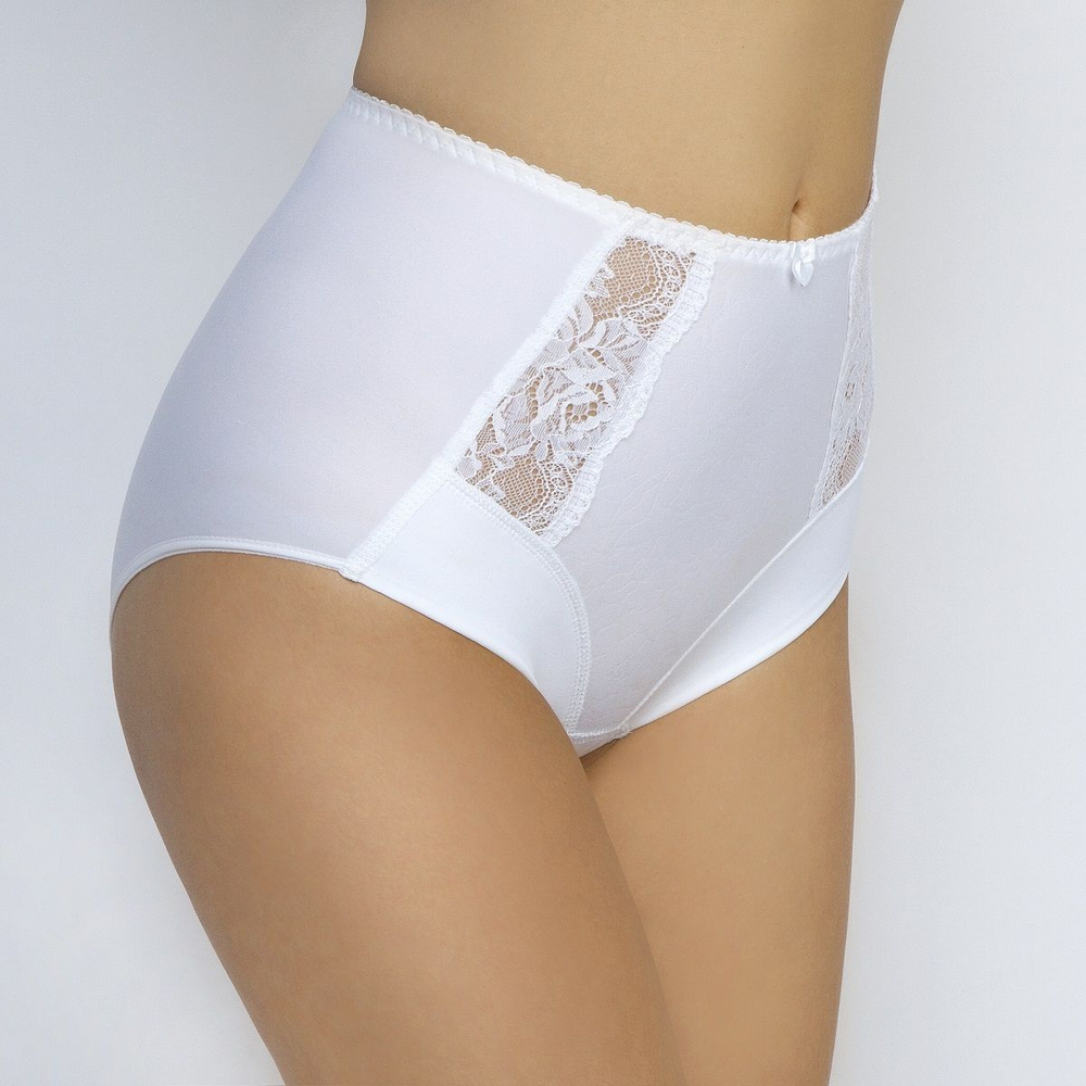 Трусики-макси с кружевными вставками (Размер: 60) (Цвет: черный)