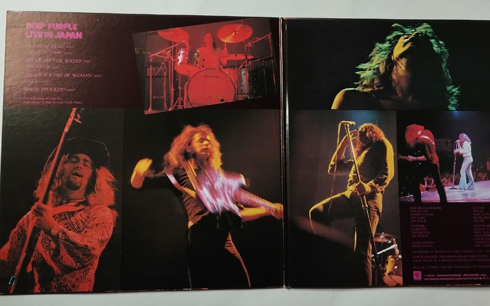 Винтажная виниловая пластинка LP Deep Purple Live In Japan (Japan 1974) (No Obi) Smoke On The Water