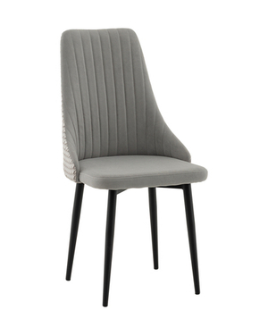 Стул Касаденика велюр серый, спинка гобелен лошадки