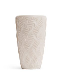 Кашпо для цветов напольное 61 л. (со вставкой 13 л.) бежевое (8888)