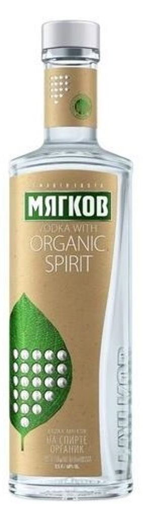 Водка МЯГКОВ НА СПИРТЕ ОРГАНИК 0.5л.