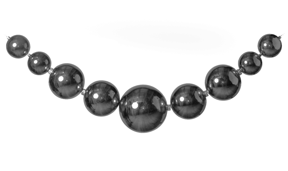 Большие Бусы из шаров разного диаметра