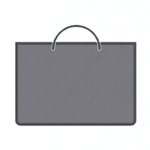 Папка А3 молния сверху, пластик Серая (Пчелка)