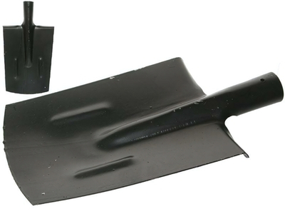 Лопата штыковая прямоугольная с ребрами жесткости 1,5мм