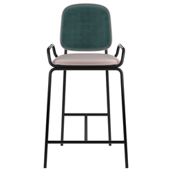 Стул полубарный Latitude Ror 2 Frame черный/зеленый/розовый