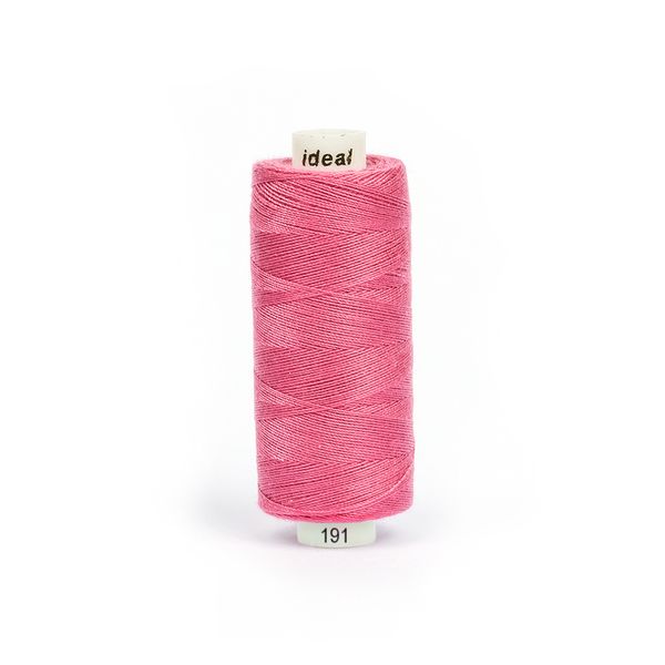 Нитки швейные бытовые Ideal 40/2, 366 м / 10 кат., 191 розовый