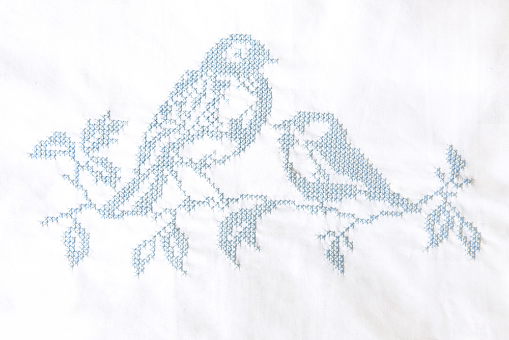 Детское постельное белье Bovi Синички вышивка