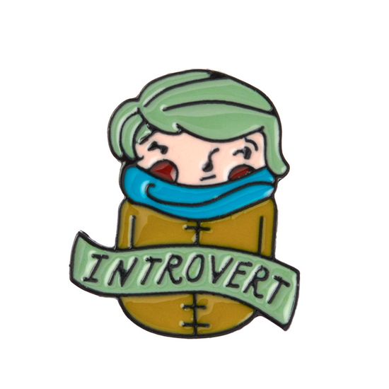 Пин на рюкзак и одежду. Интроверт