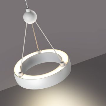 Подвесной светодиодный светильник 12W вниз + 5W вверх 3000К 359395 белый Turn Novotech