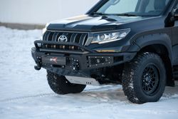 Бампер силовой передний BMS ALFA для Тойота Прадо 150 2018-2023