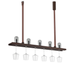 Подвес,  20Вт (LED 5x0, 5Вт+светодиодная лента 17, 5Вт),  коричневый