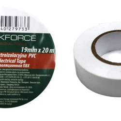 Лента изоляционная ПВХ 19мм x 20м (белая) RockForce##Rock FORCE RF-130W