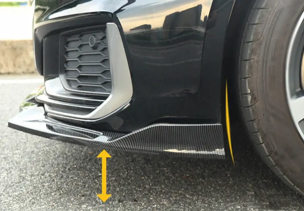 Карбоновая губа переднего бампера для AUDI A6 2019 - 2022 Ауди