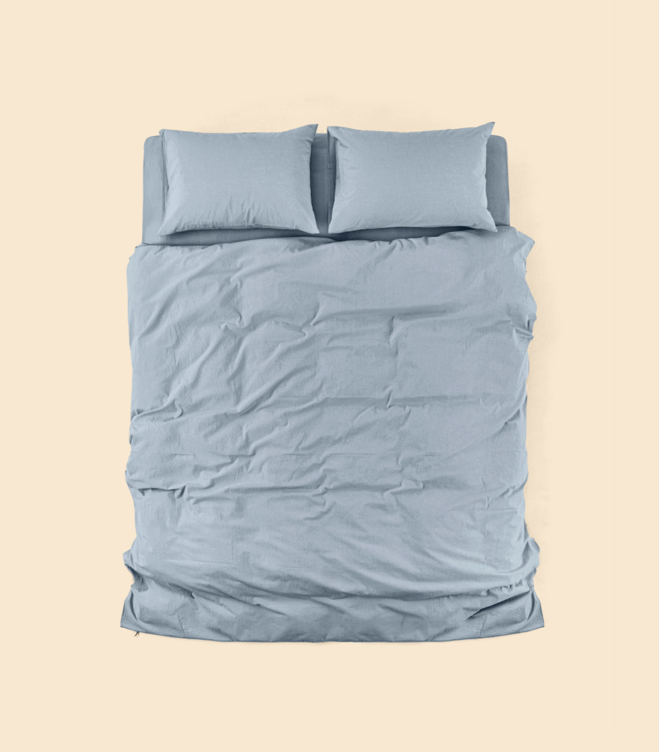 Пододеяльник - Melange Blue-gray - 150x200