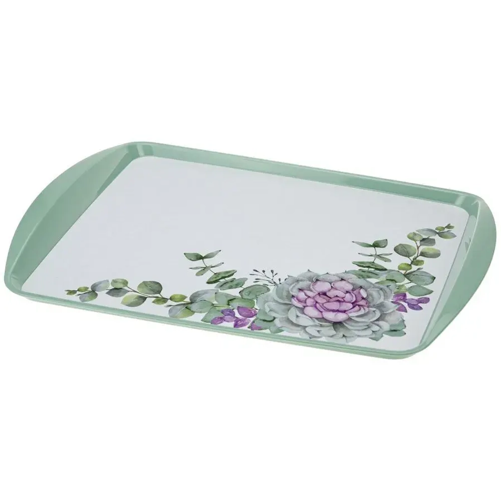 Поднос с рисунком ДЕКО 36см каменная роза (комплект 30 шт)