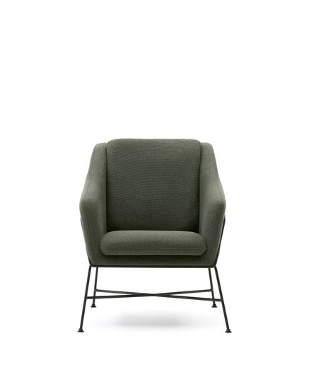 Brida Кресло зеленое на черных стальных ножках Испания La Forma