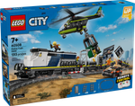 Конструктор LEGO City Ограбление полицейского поезда 60508 | LEGO City Police Train Heist набор 1313 деталей | 7+