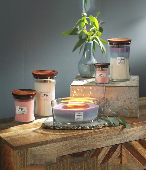 Садовый оазис, ароматическая свеча эллипс, WoodWick