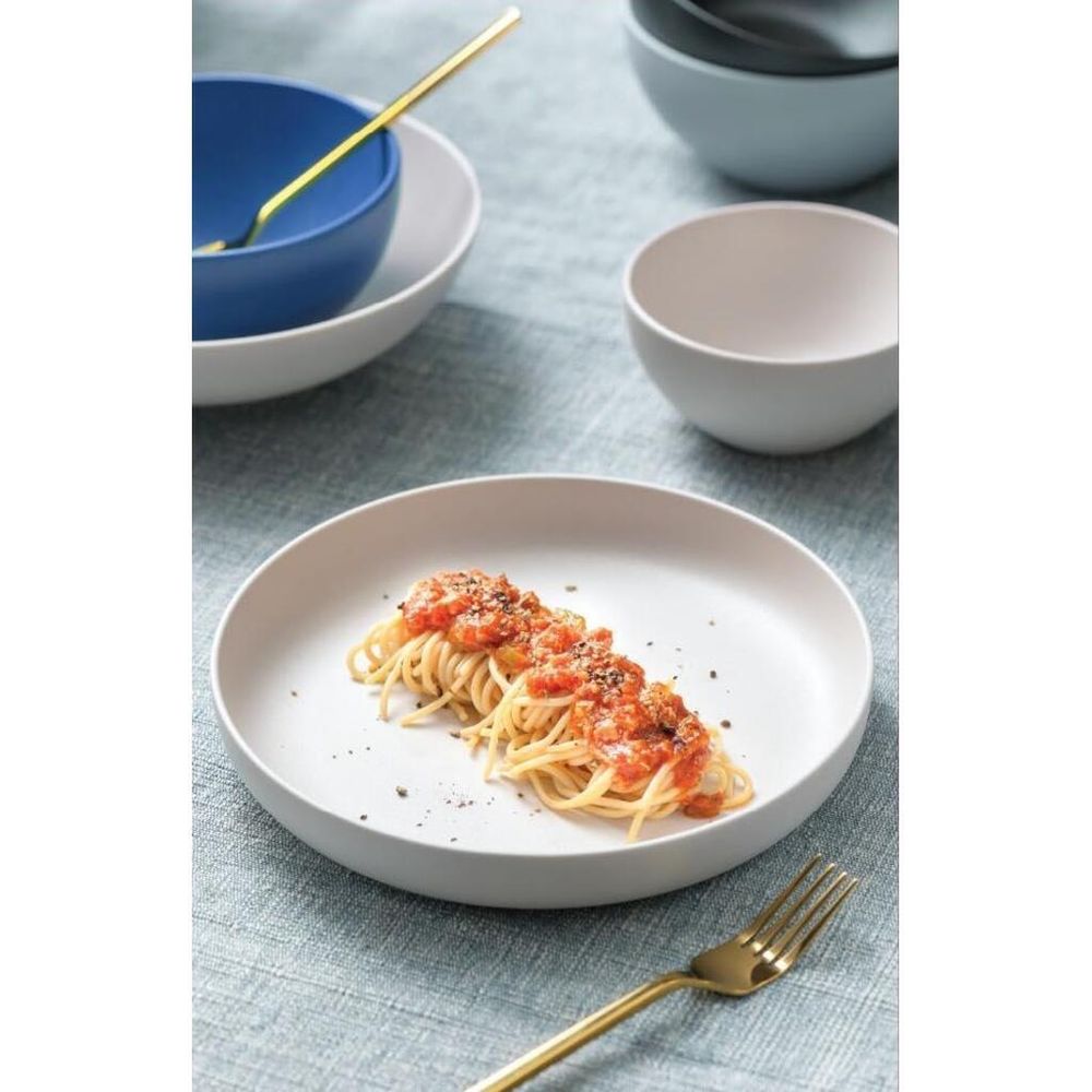 Тарелка c бортом d 21,5 см h3,6 см Light Grey Noble [4]