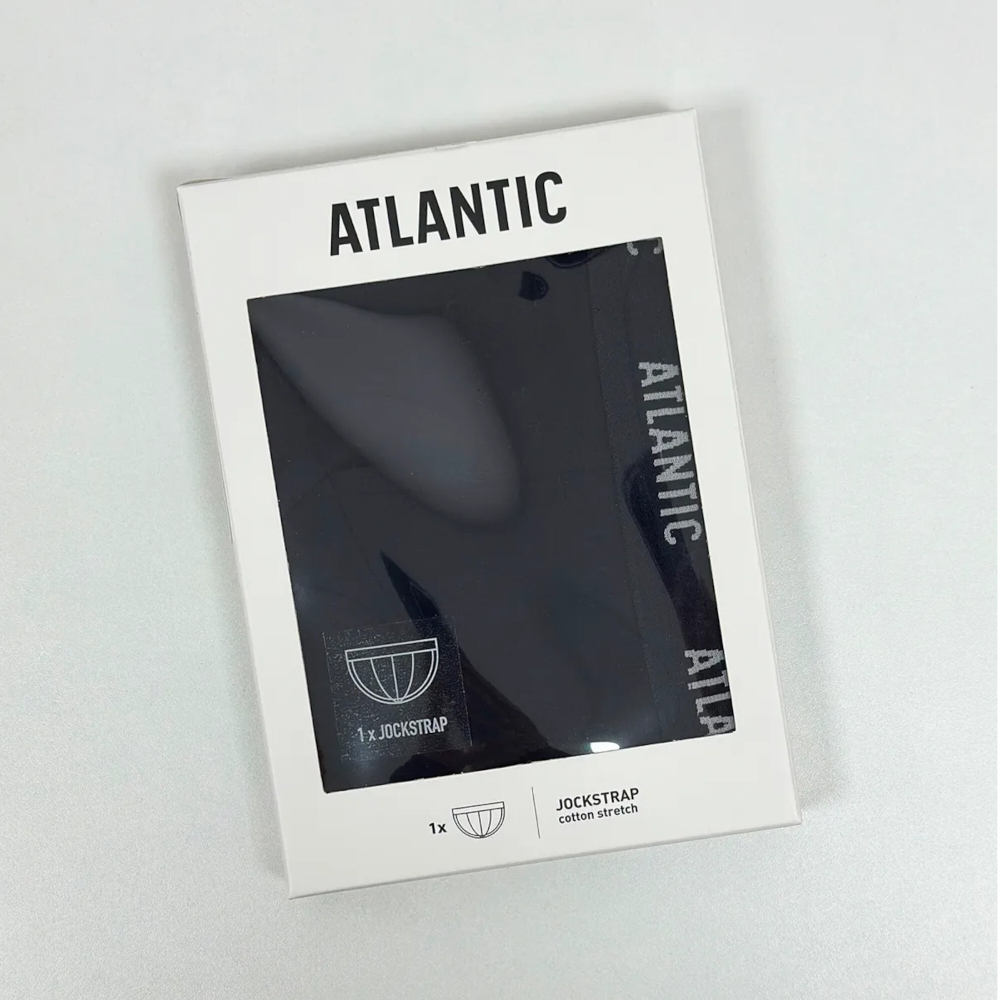 Мужские трусы джоки темно-синие ATLANTIC Jock Strap MP-1571