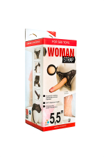 Страпон на трусиках LoveToy Woman Strap с 2 насадками 18 см